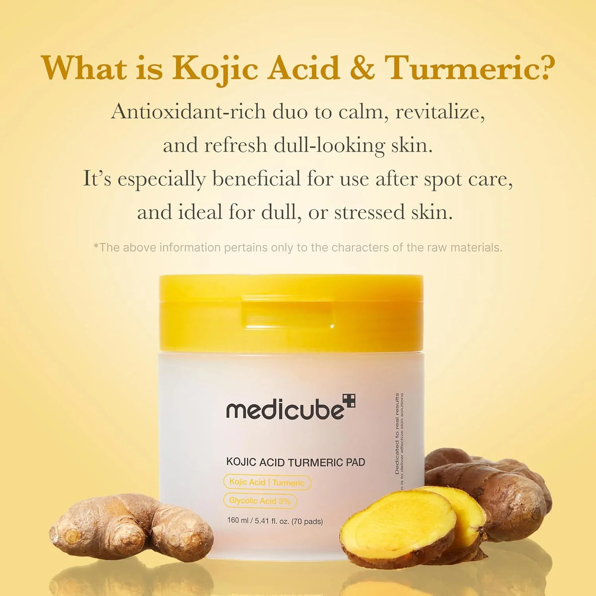 Medicube Kojic Acid Turmeric Pad 160ml (70 pads)
