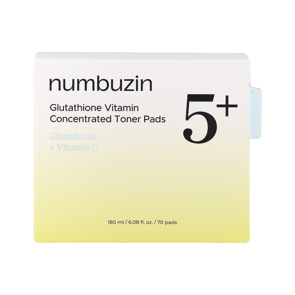 numbuzin No.5+ Glutathione Vitamin Concentrated Toner Pads