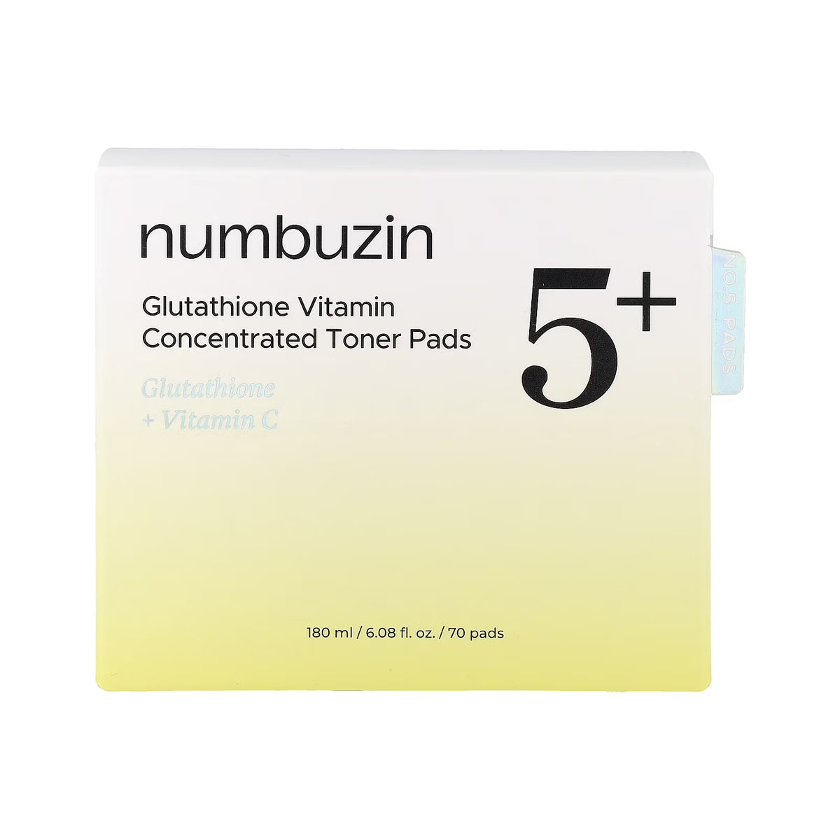 numbuzin No.5+ Glutathione Vitamin Concentrated Toner Pads