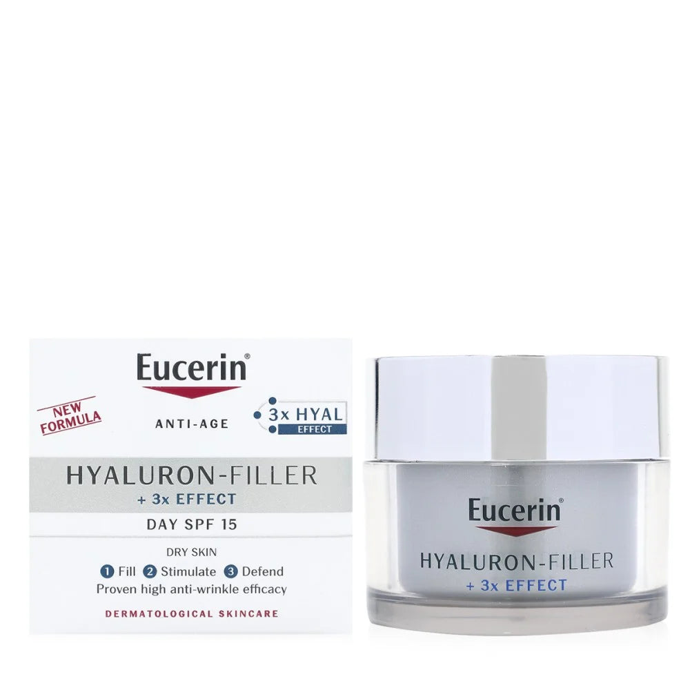 Eucerin Hyaluron-Filler +3x Effect Day Cream SPF 15 for Dry Skin – 50ml