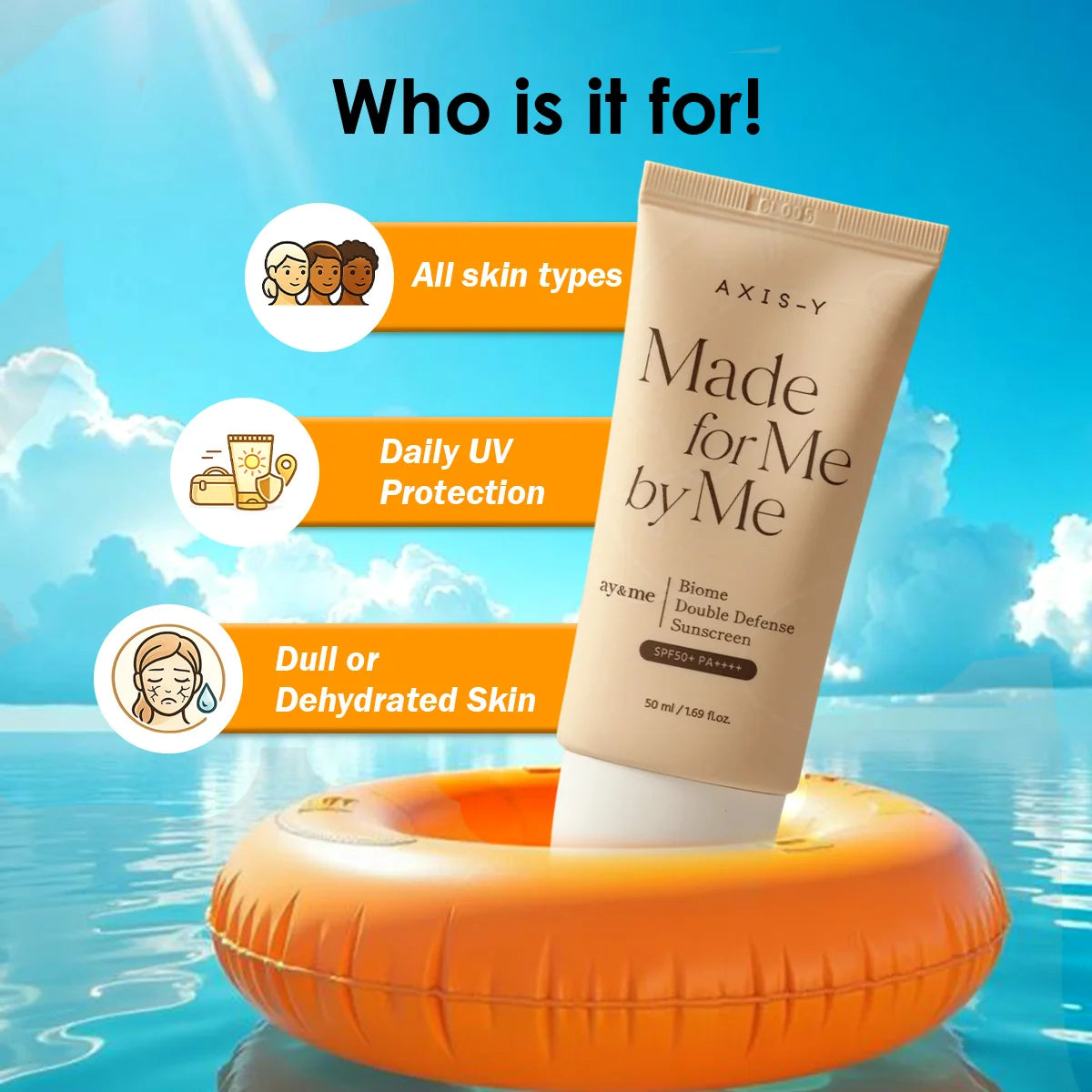 AXIS-Y ay&me Biome Double Defense Sunscreen 50ml