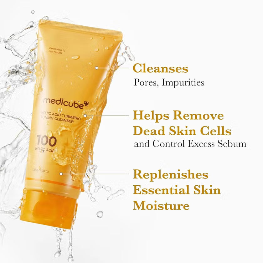 Medicube Kojic Acid Turmeric Toning Cleanser (120 g)