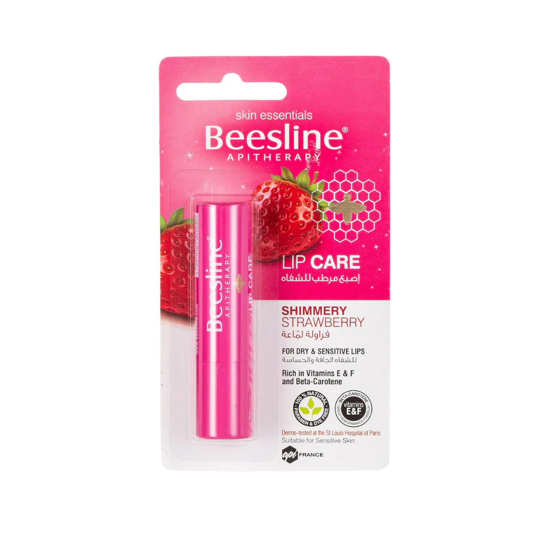 Beesline Shimmery Strawberry Lip Care 4g