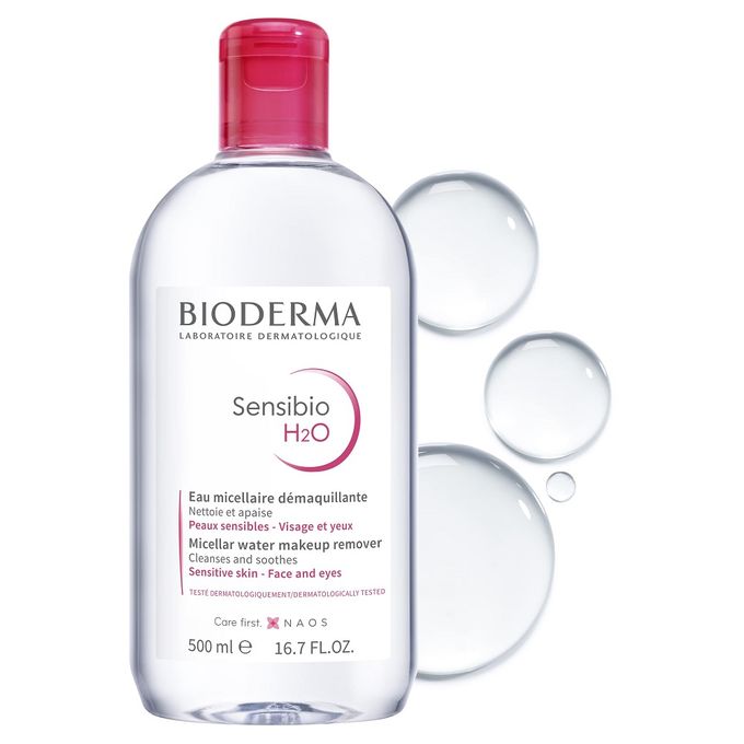 Bioderma Sensibio H2O Micellar Water Cleanser & Makeup Remover 500ml