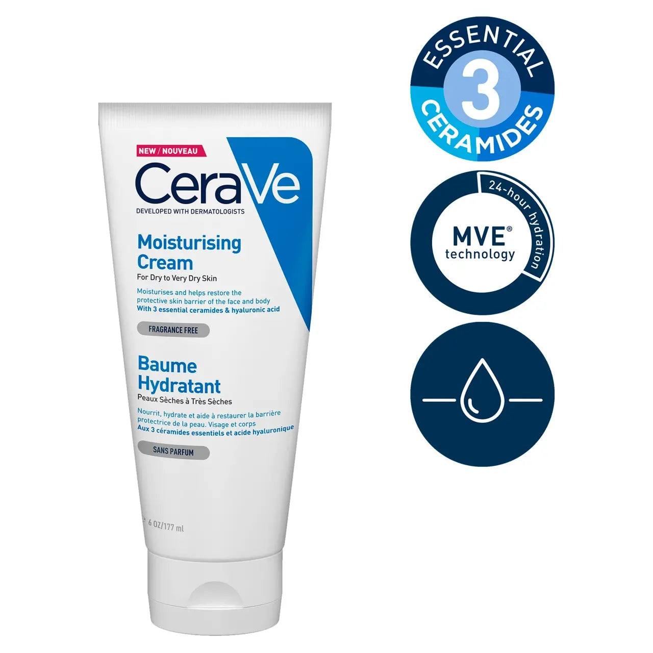 CeraVe Moisturizing Cream (Feuchtigkeitscreme) 177ml