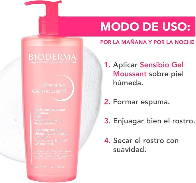 Bioderma Sensibio Gel Moussant Soothing Micellar Cleansing Foaming Gel 200ml