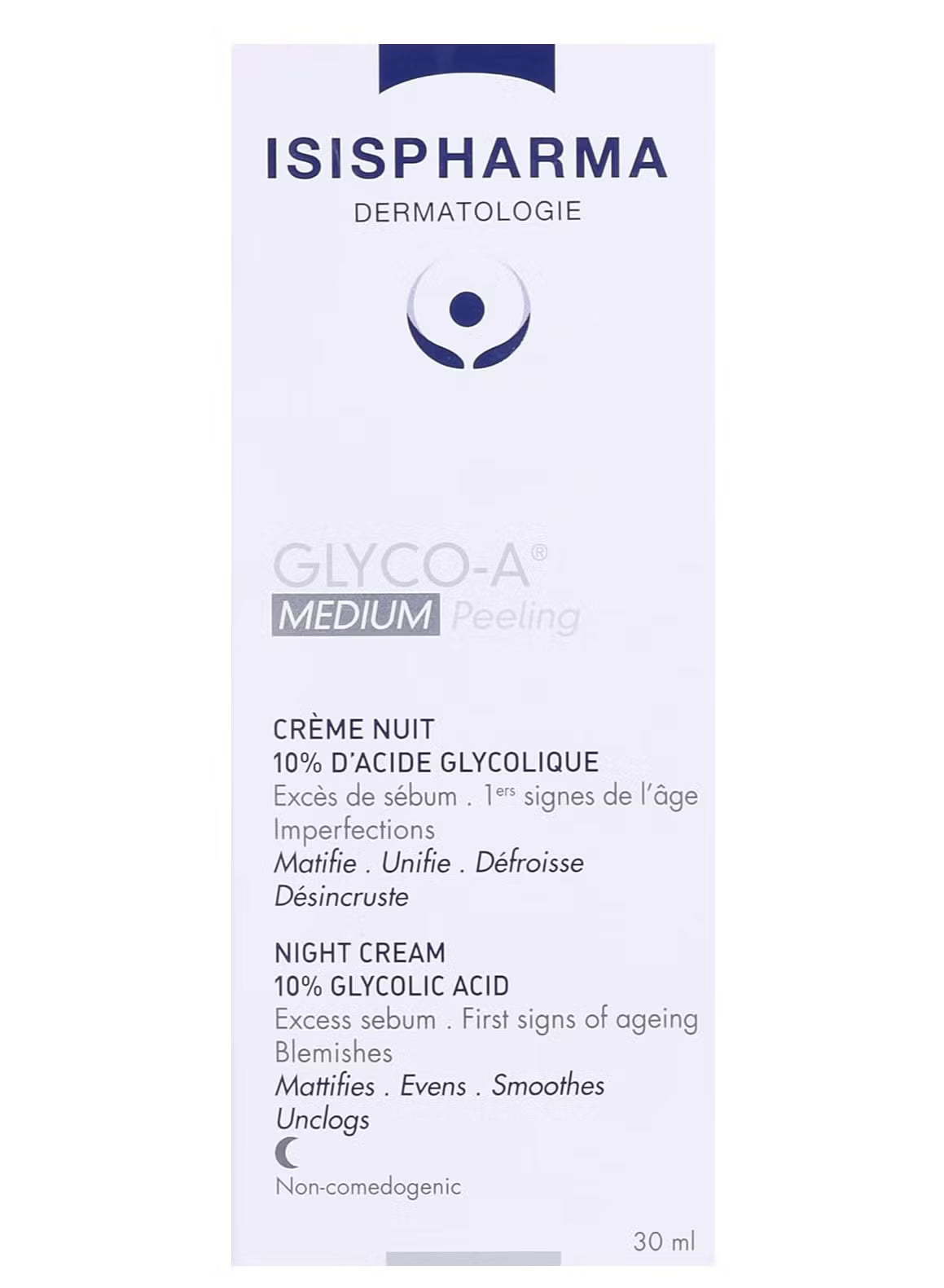 Isispharma Glyco-A Medium Peeling (Crème Nuit) 30ml