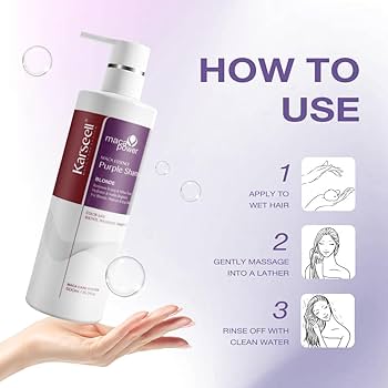 Karseell Maca Power Maca Essence Purple Shampoo For Blonde, Platinum & Gray Hair 500ml