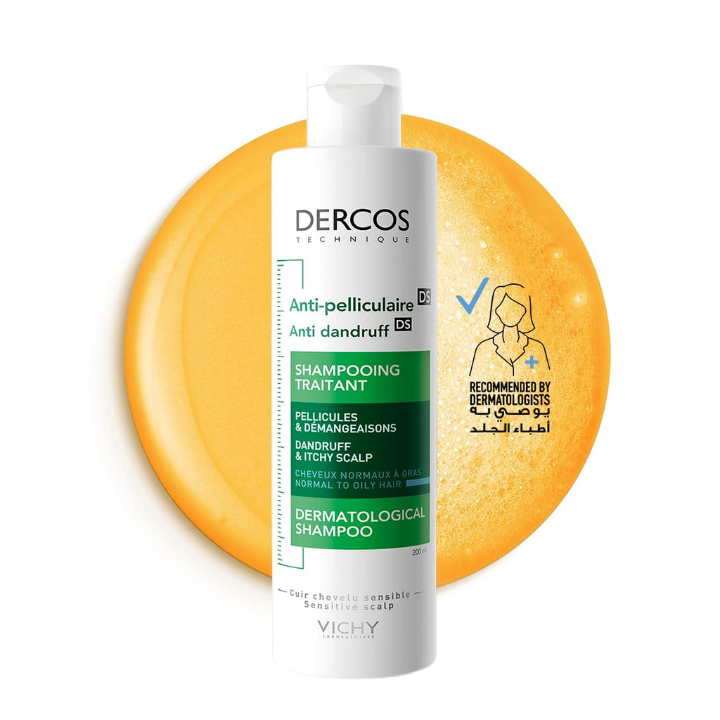 Vichy Dercos Technique Anti-Dandruff DS Dermatological Shampoo (Normal to Oily Hair)