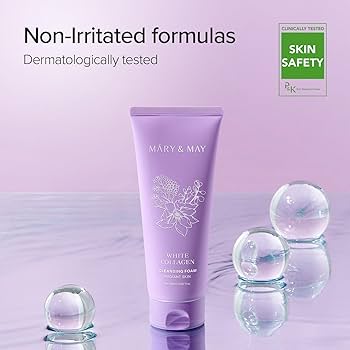 Mary & May White Collagen Cleansing Foam (Radiant Skin) 150ml