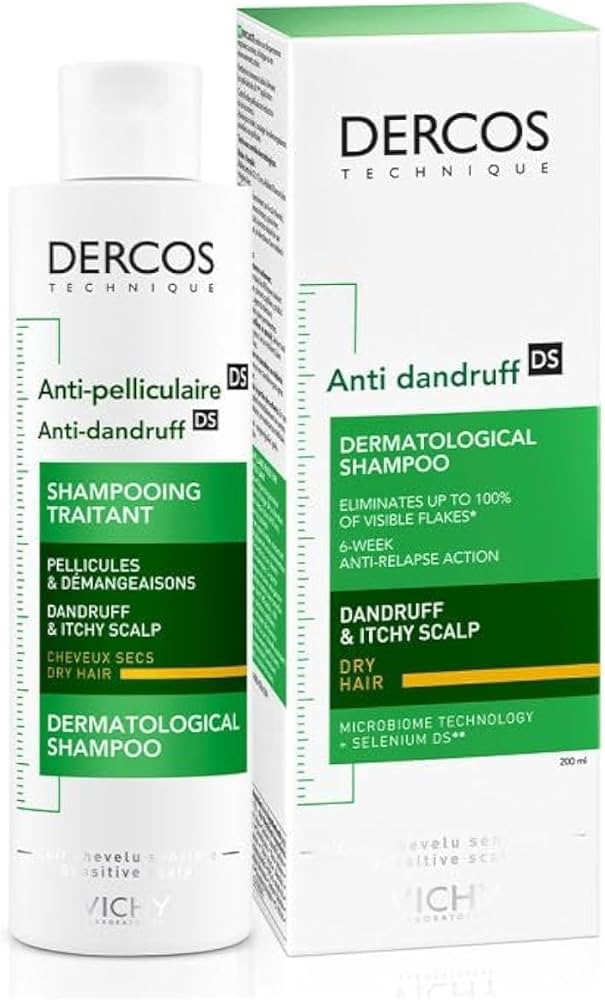 Vichy Dercos Technique Anti-Dandruff DS Dermatological Shampoo (Normal to Oily Hair)
