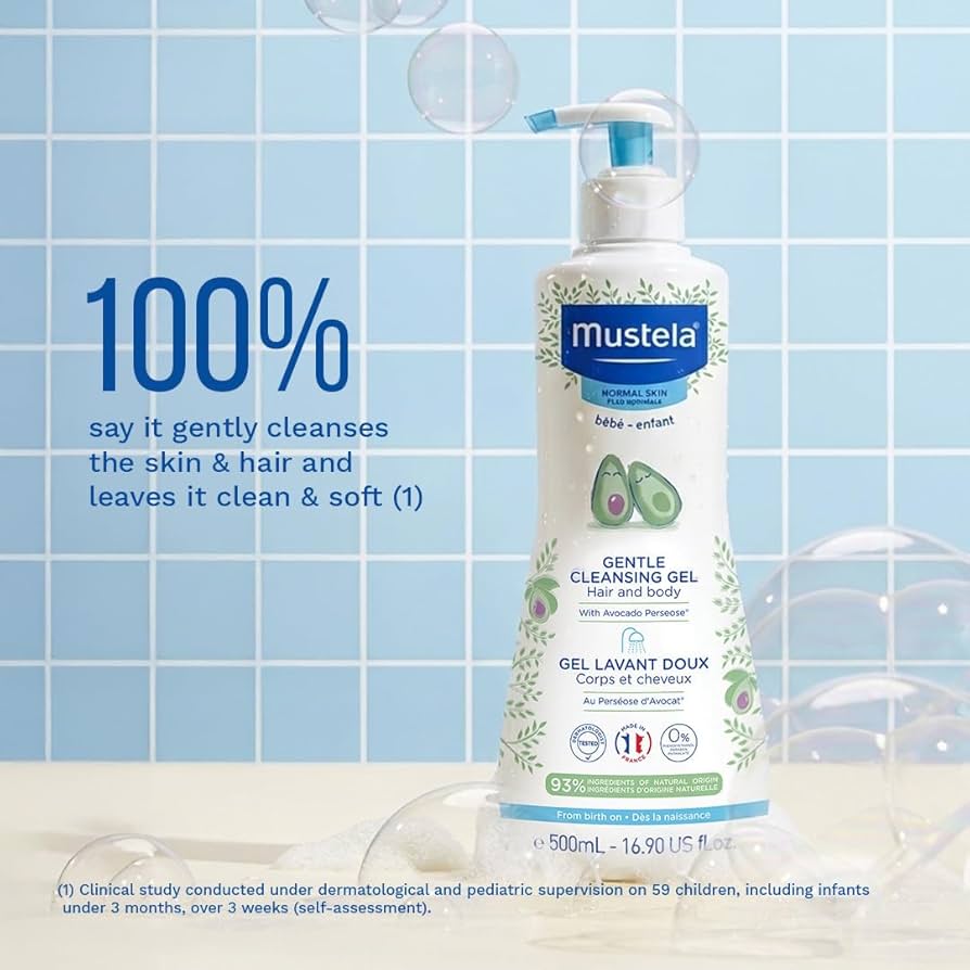 Mustela Gentle Cleansing Gel - Hair and body (baby - enfant) 500ml