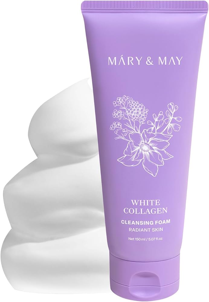 Mary & May White Collagen Cleansing Foam (Radiant Skin) 150ml