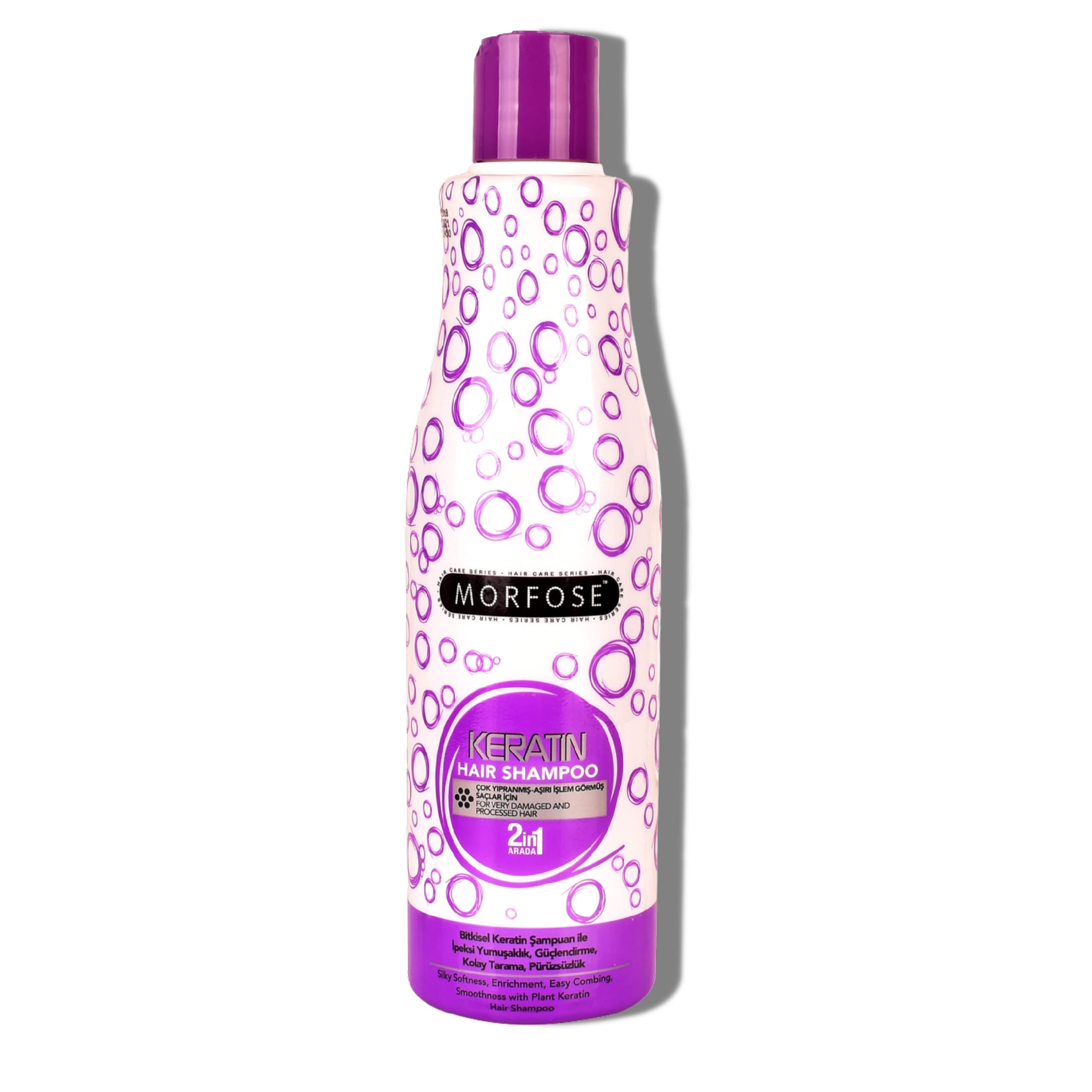 Morfose Professional Keratin Hair Shampoo 2in1 For Very Damaged & Processed Hair 500ml