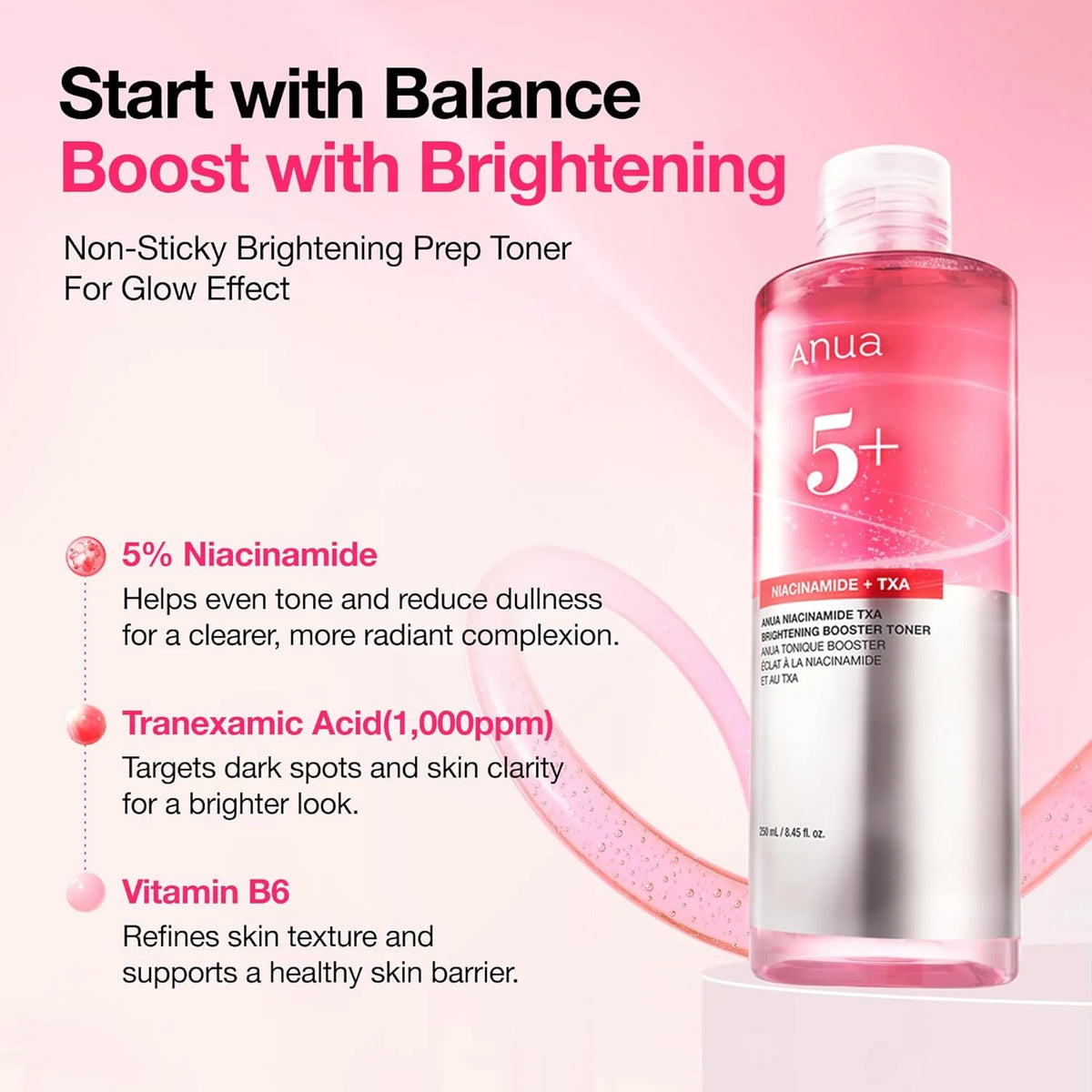 Anua Niacinamide TXA Brightening Booster Toner 250ml