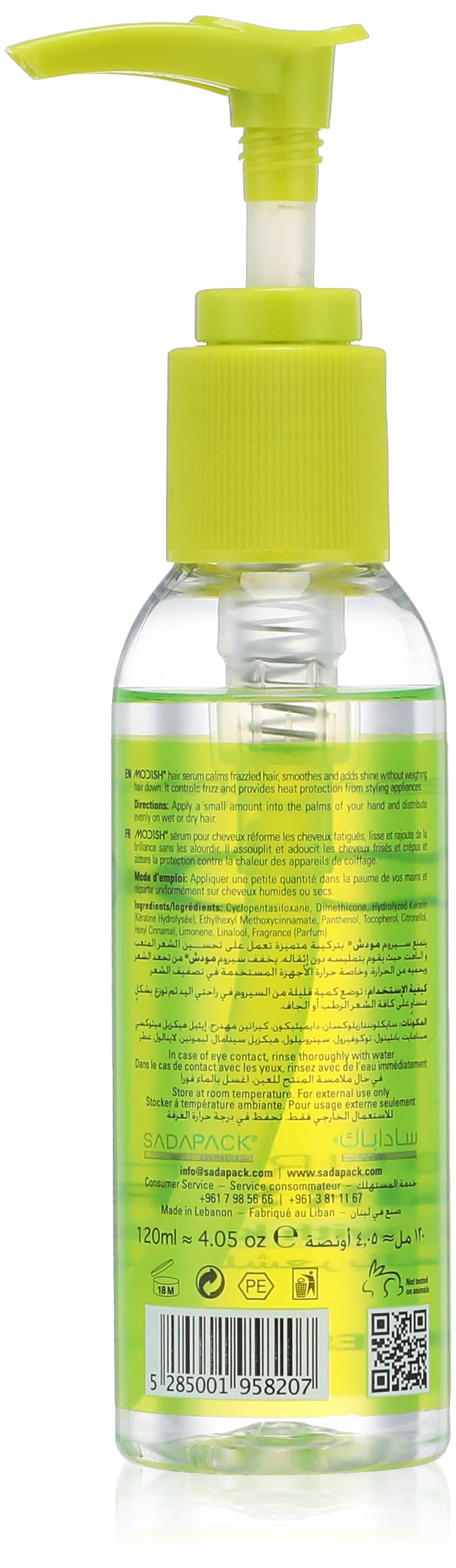 SADAPACK Cosmetics MODISH Nourishing Hair Serum with Keratin 120ml