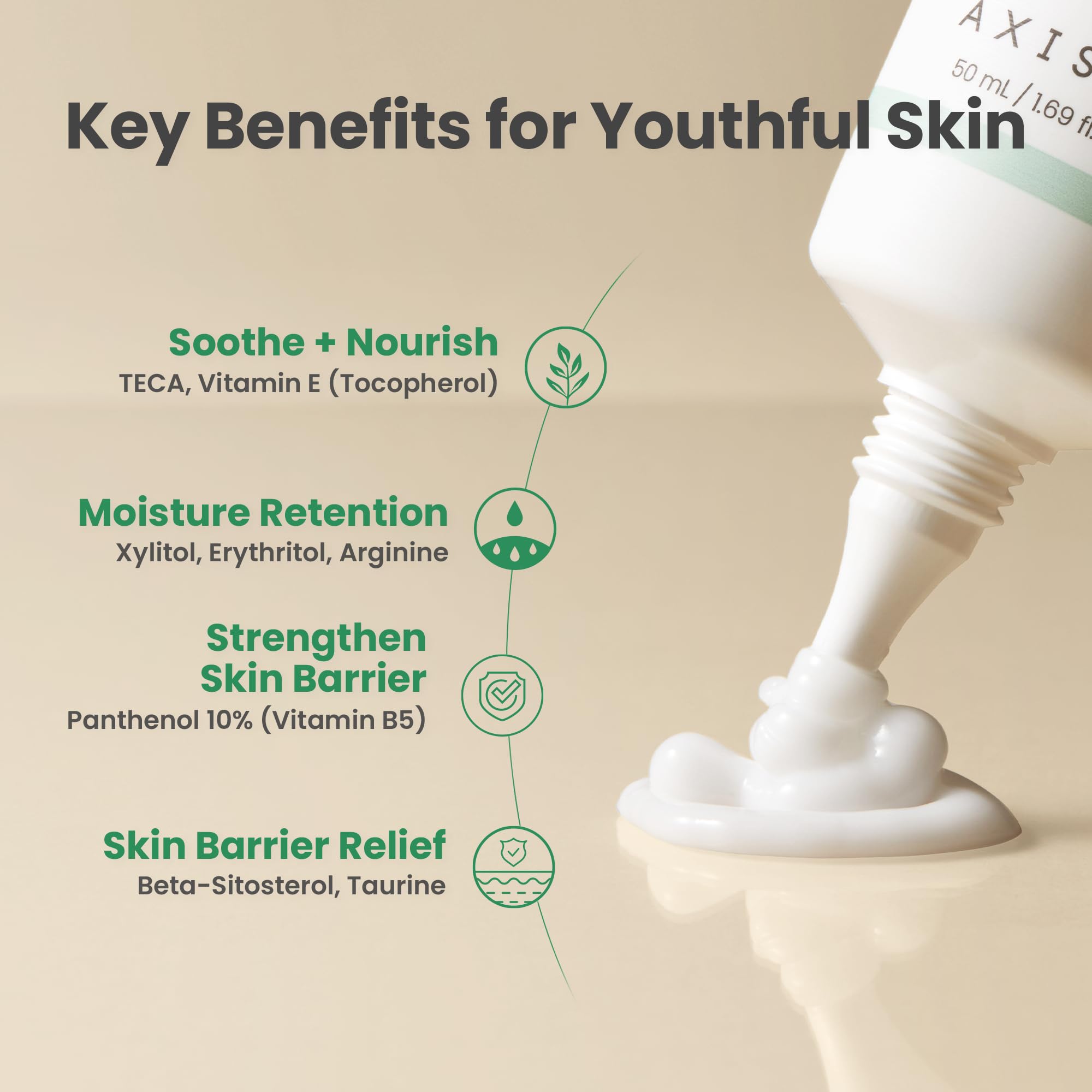 AXIS-Y Panthenol 10 Skin Smoothing Shield Cream 50ml
