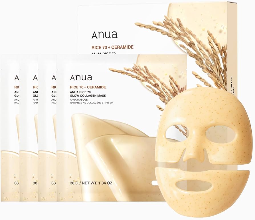 Anua Rice 70 Glow Collagen Mask (RICE 70 + CERAMIDE) 38g