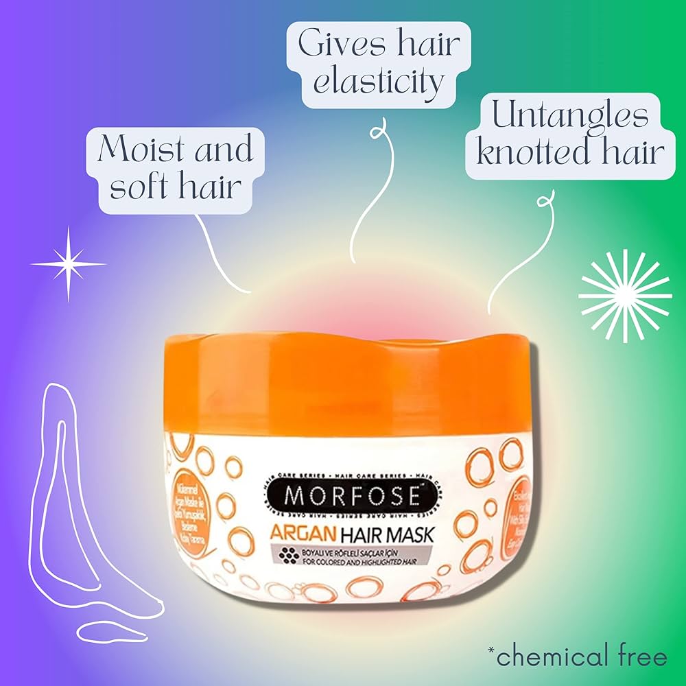 Morfose Professional Argan Hair Mask For Colored & Highlighted Hair 500ml