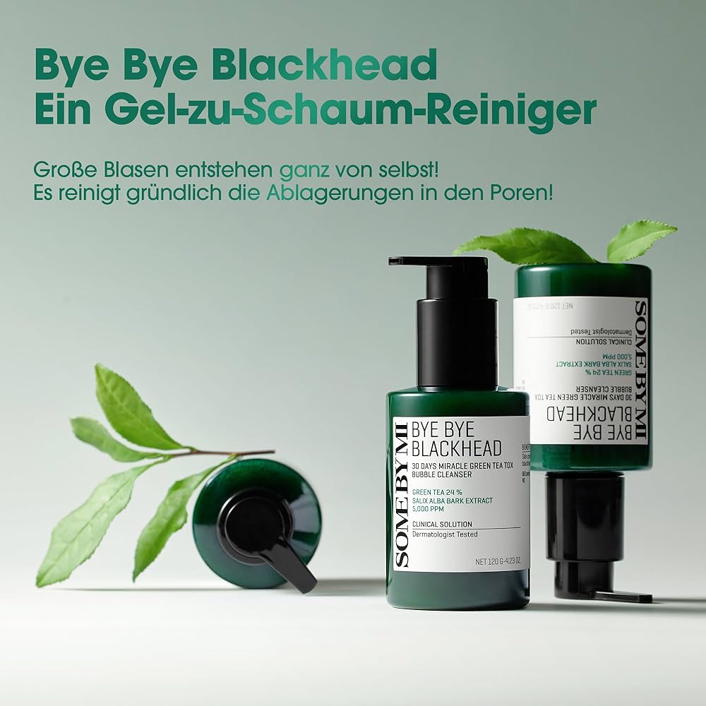 Some By Mi Bye Bye Blackhead 30 Days Miracle Green Tea Tox Bubble Cleanser (120g)