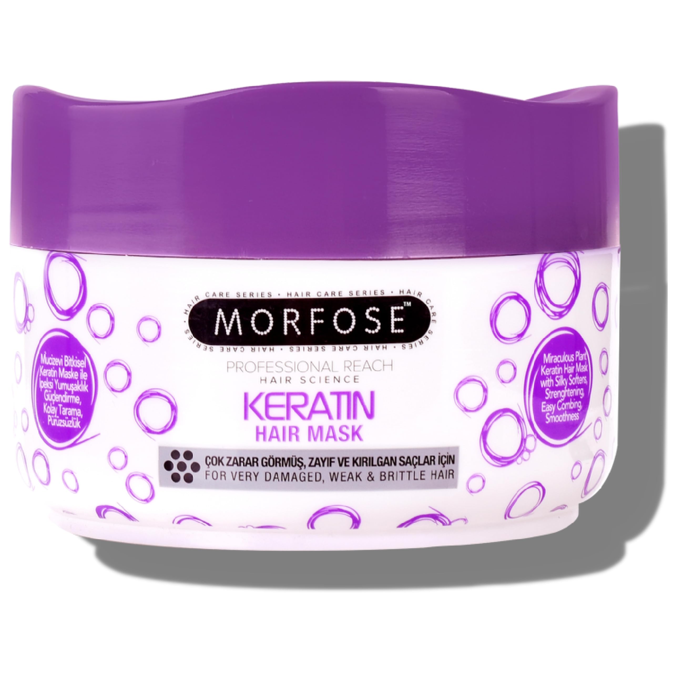 Morfose Professional Keratin Hair Mask For Very Damaged, Weak & Brittle Hair 500ml