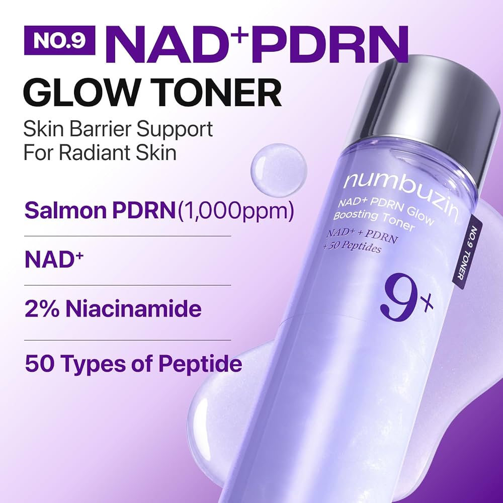 numbuzin No.9+ NAD+ PDRN Glow Boosting Toner 150ml