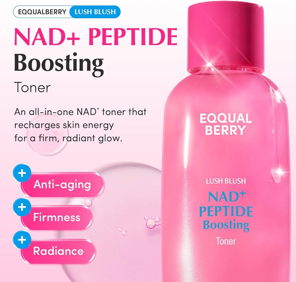 Eqqualberry Lush Blush NAD+ Peptide Boosting Toner (150ml)