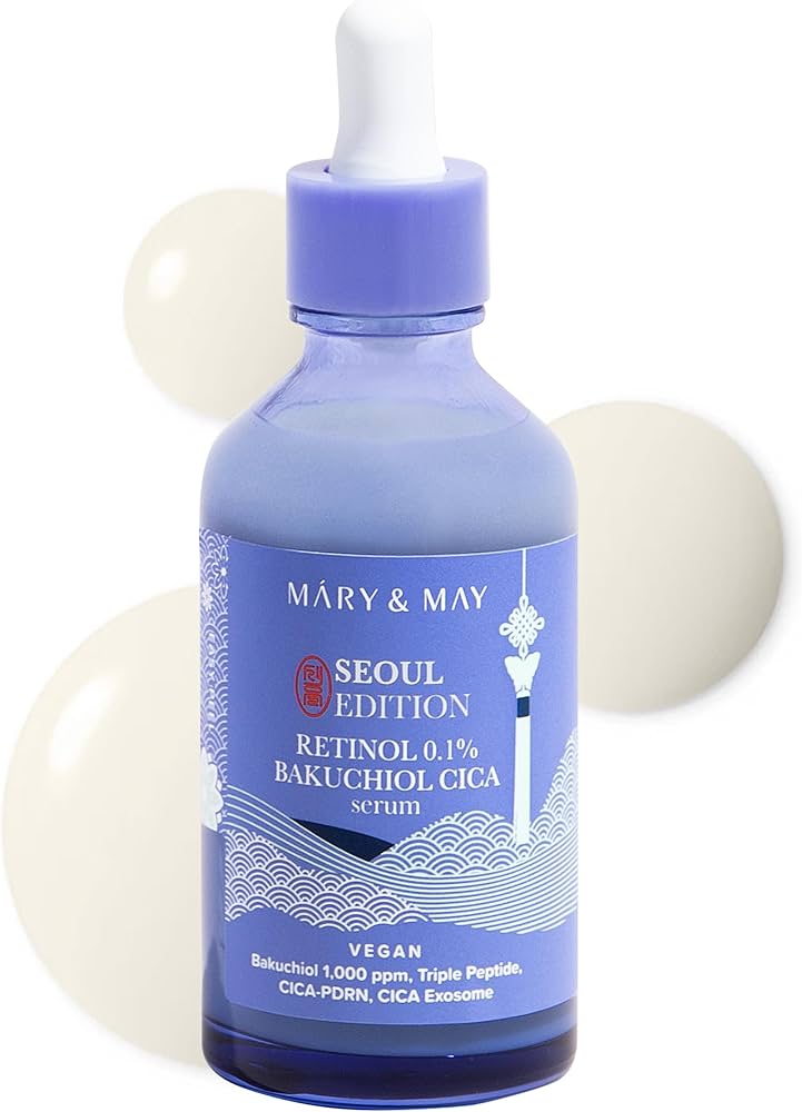 Mary & May Retinol 0.1% + Bakuchiol Cica Serum (Seoul Edition) 80ml