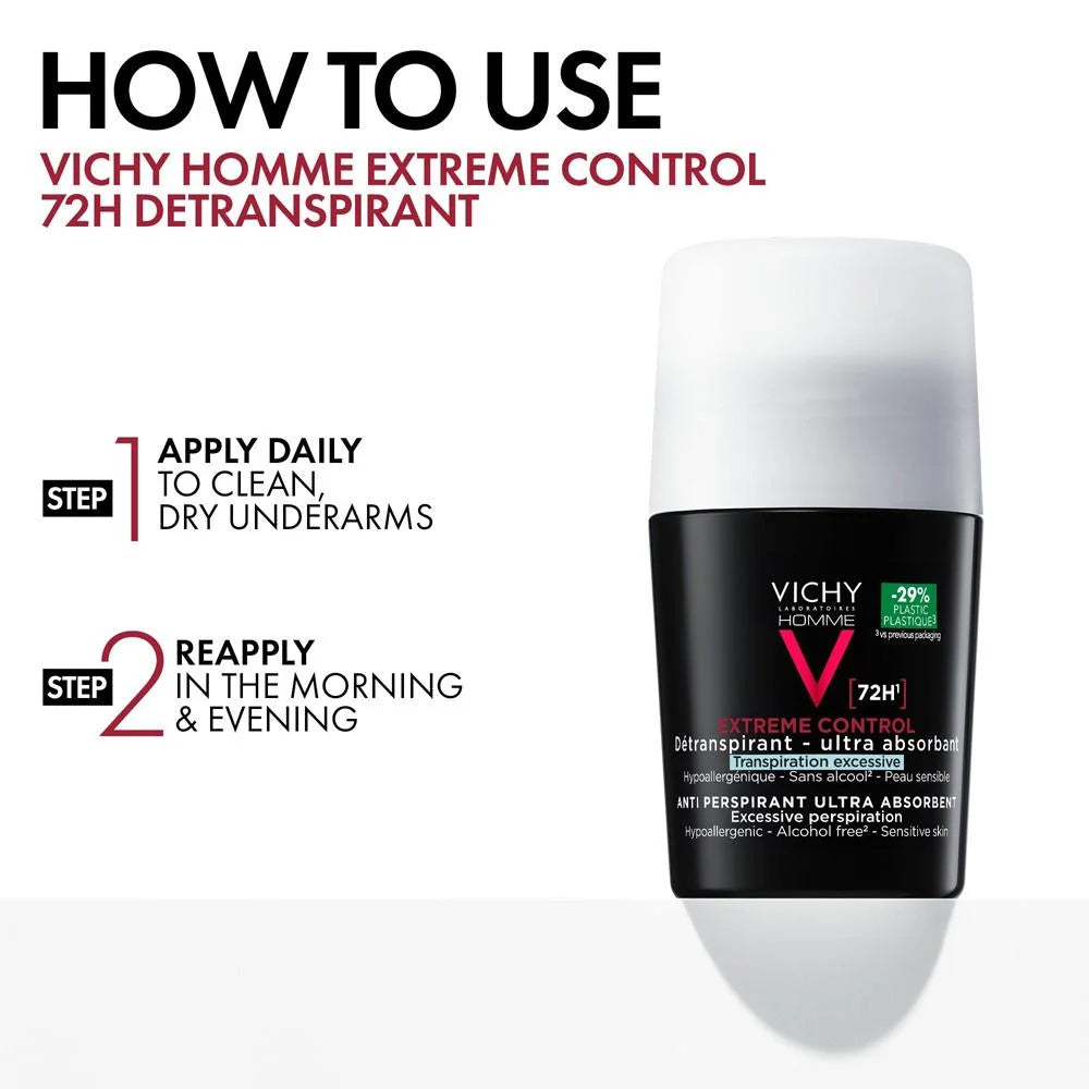 Vichy Homme 72Hr Extreme-Control Anti-Perspirant 50ml