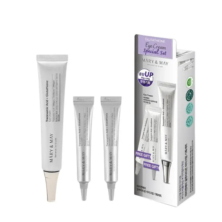 Mary & May Tranexamic Acid + Glutathione Eye Cream Special Set 3x1 (UP Size 30g + 24g)