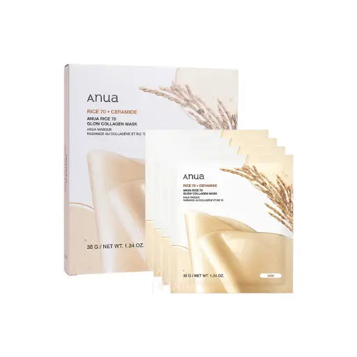 Anua Rice 70 Glow Collagen Mask (RICE 70 + CERAMIDE) 38g