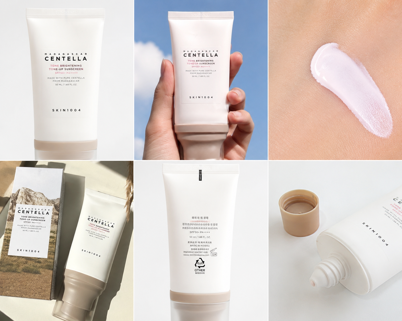 SKIN1004 Madagascar Centella Tone Brightening Tone-Up Sunscreen SPF50+ PA++++