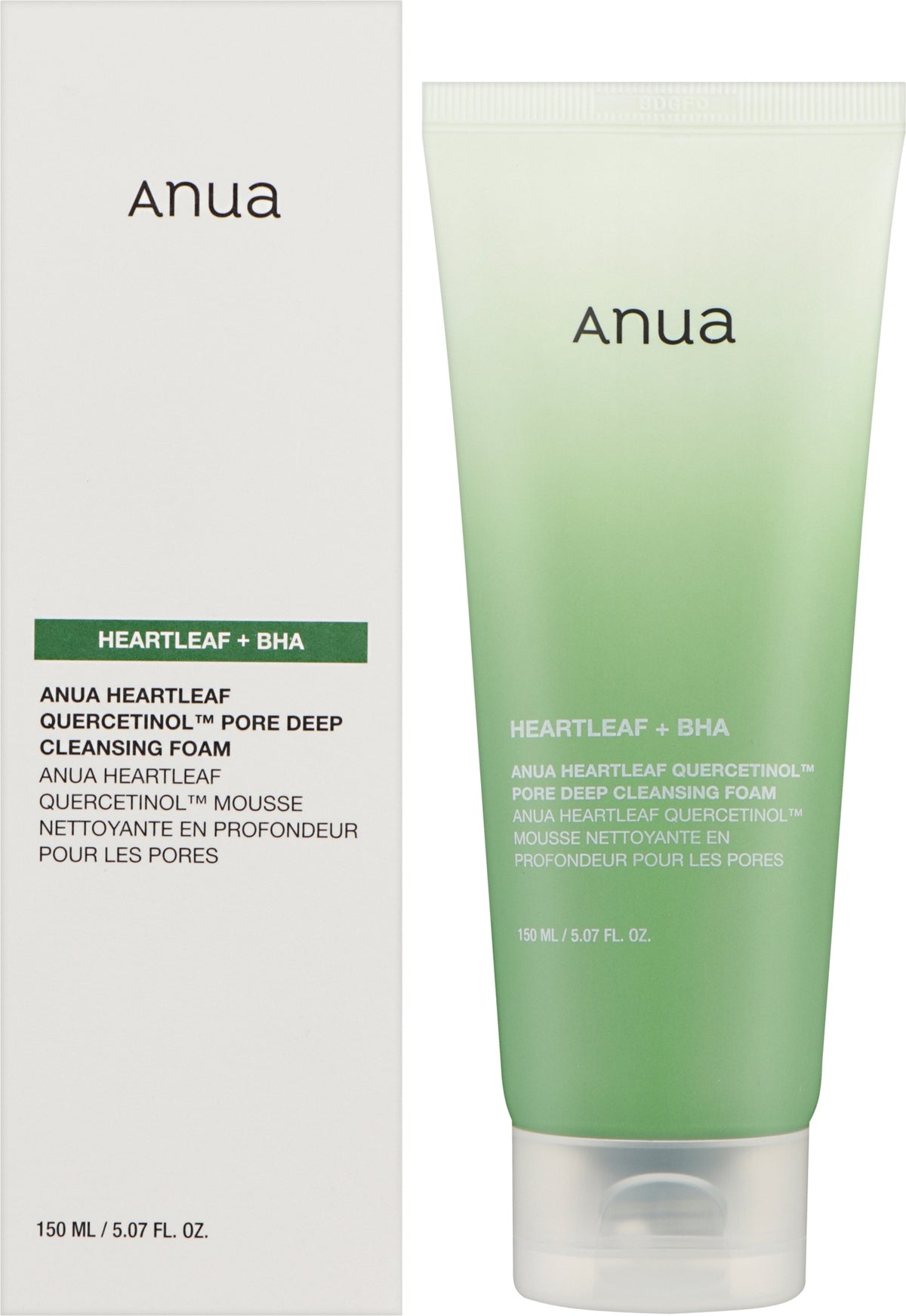 Anua Heartleaf Quercetinol™ Pore Deep Cleansing Foam - Heartleaf + BHA - 150ml
