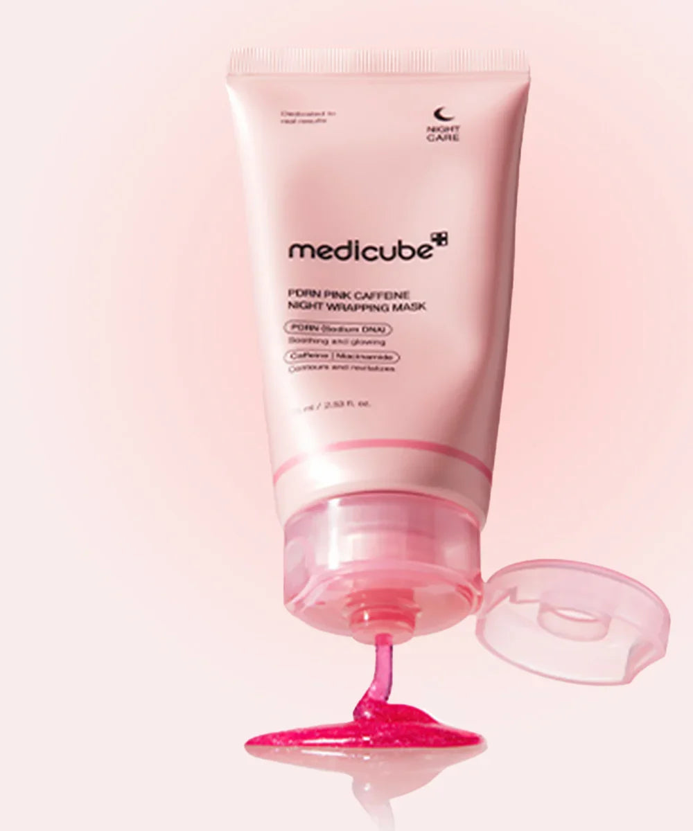Medicube PDRN Pink Caffeine Night Wrapping Mask - 75ml(from emirates)