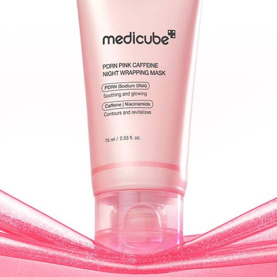 Medicube PDRN Pink Caffeine Night Wrapping Mask - 75ml(from emirates)