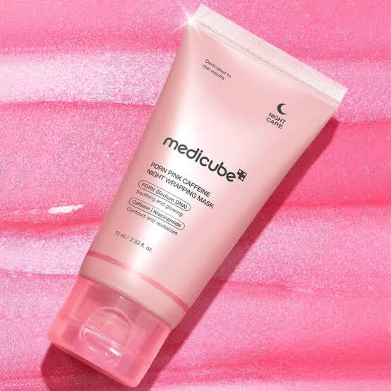 Medicube PDRN Pink Caffeine Night Wrapping Mask - 75ml(from emirates)