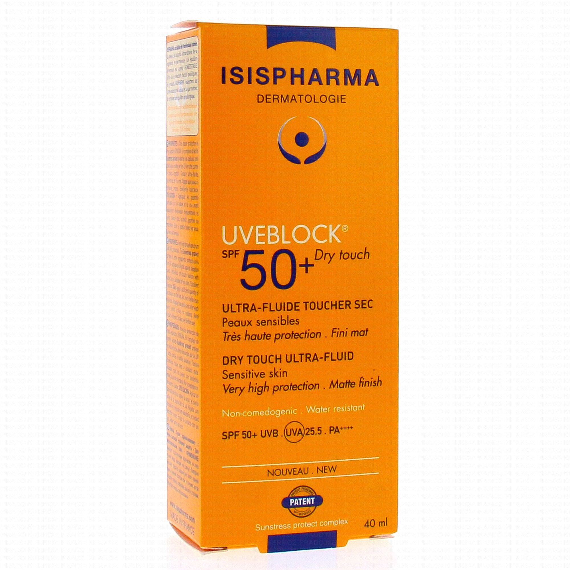 Isispharma Uveblock SPF 50+ Tinted Dry Touch Ultra-Fluid (Light)