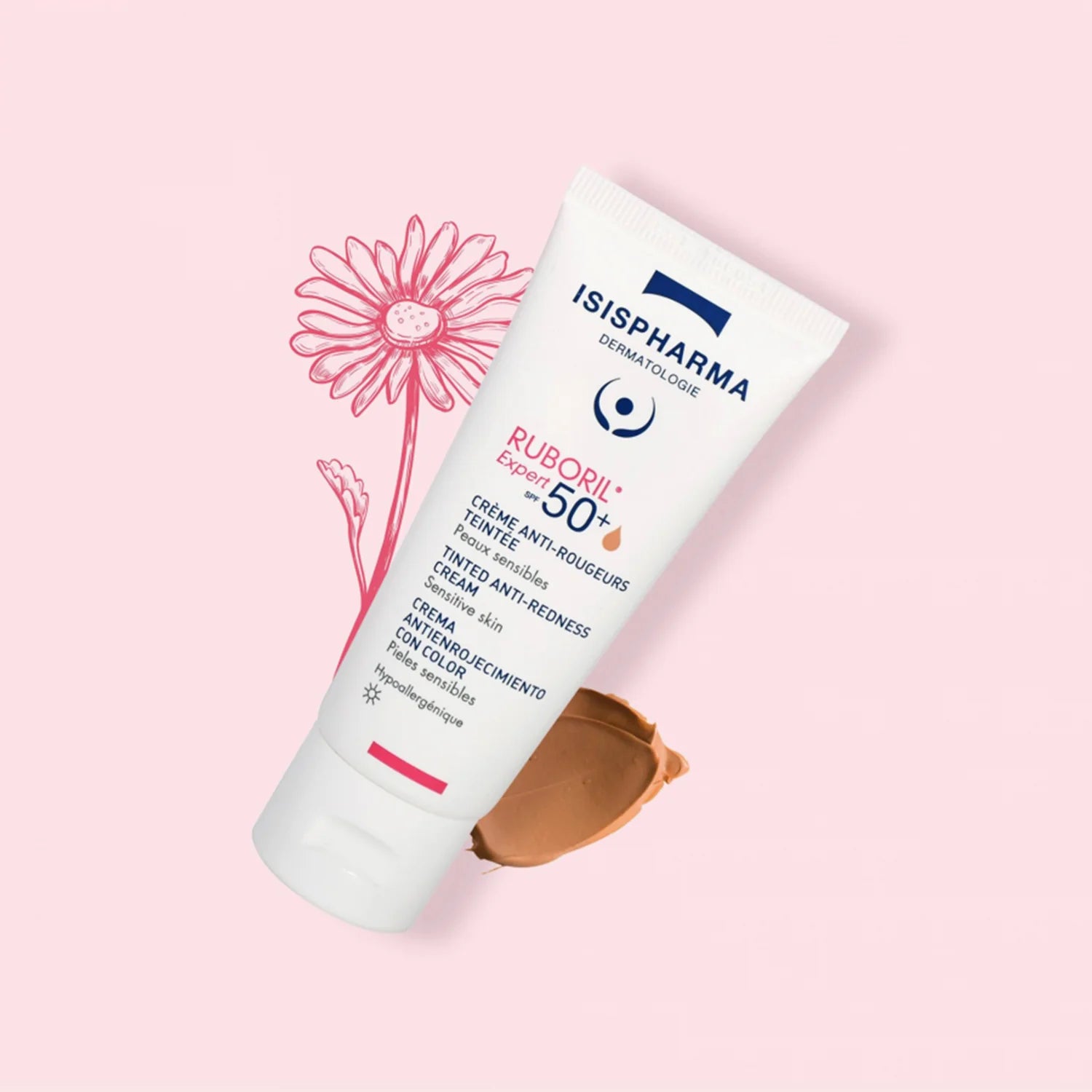 Isispharma Ruboril Expert SPF 50+ (Crème Anti-Rougeurs Teintée)