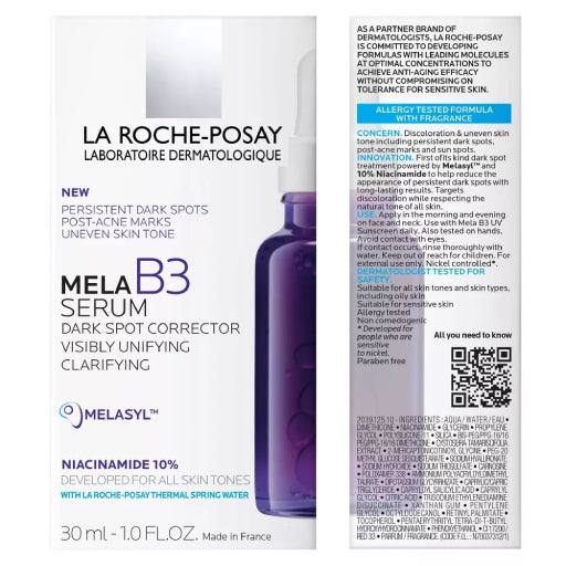 La Roche-Posay Mela B3 Serum Dark Spot Corrector Visibly Unifying Clarifying