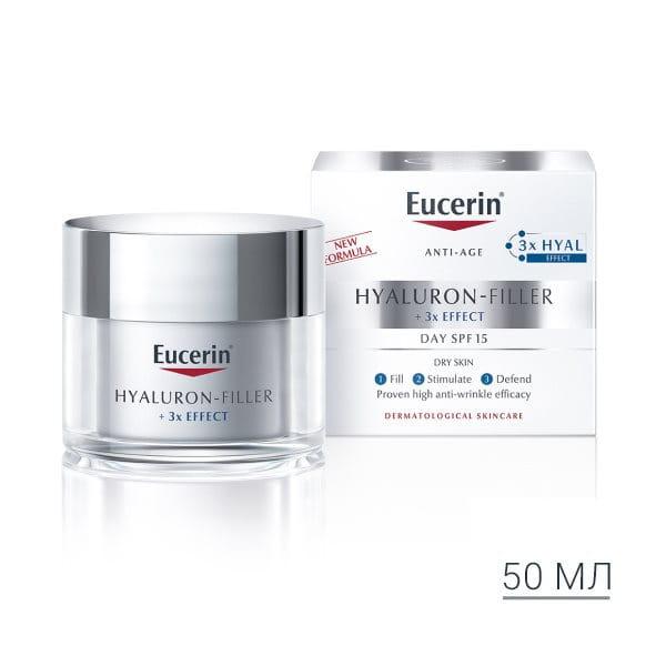 Eucerin Hyaluron-Filler +3x Effect Day Cream SPF 15 for Dry Skin – 50ml