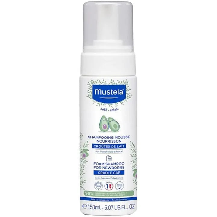 Mustela Foam Shampoo for Newborns - Cradle Cap 150ml