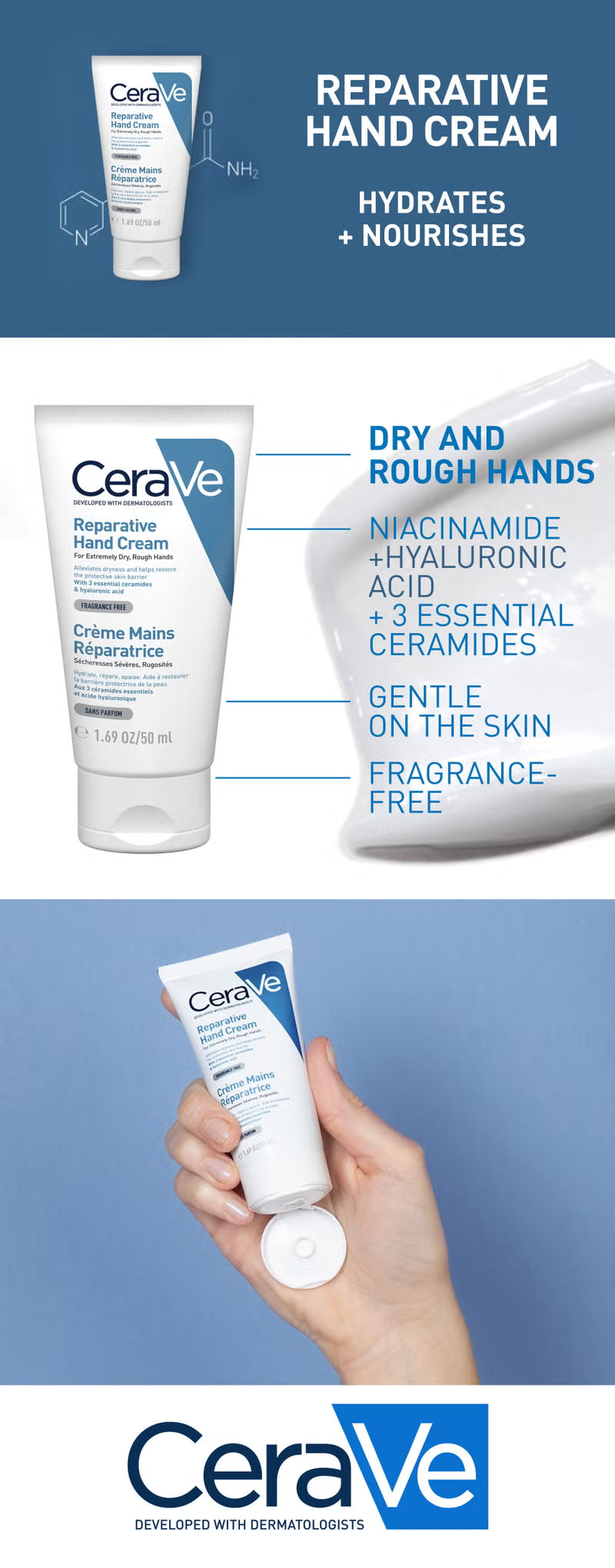 CeraVe Reparative Hand Cream 50ml