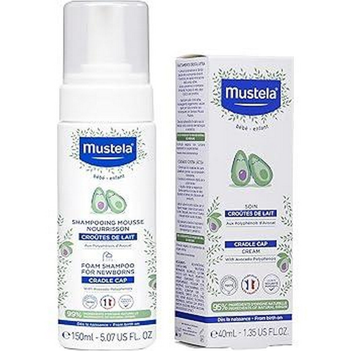 Mustela Foam Shampoo for Newborns - Cradle Cap 150ml