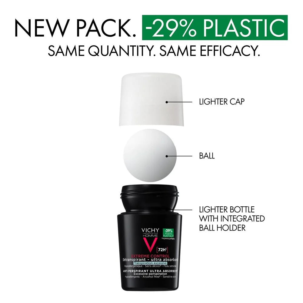 Vichy Homme 72Hr Extreme-Control Anti-Perspirant 50ml