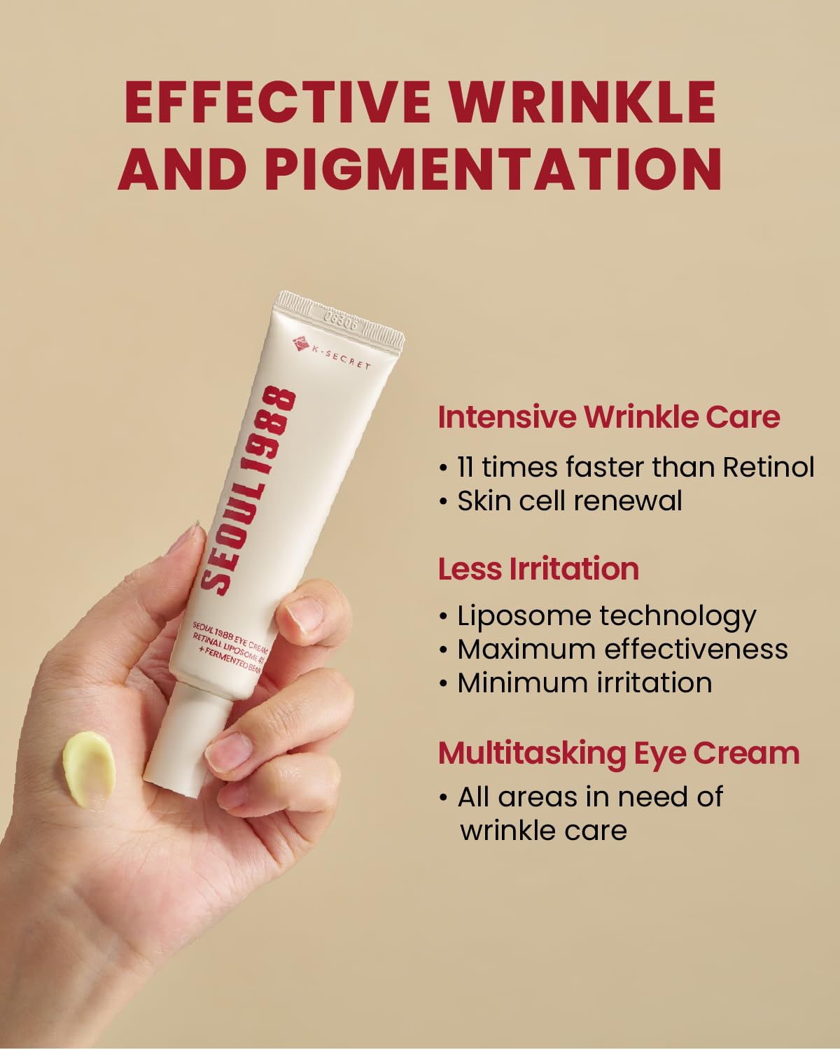 K-Secret SEOUL 1988 Cream: Snail Mucin 93% + Rice (50 ml)