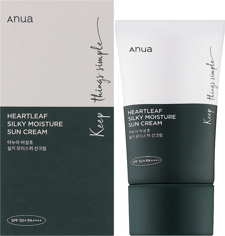 Anua Heartleaf Silky Moisture Sun Cream