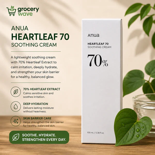 Anua Heartleaf 70 Intense Calming / Soothing Cream 100ml