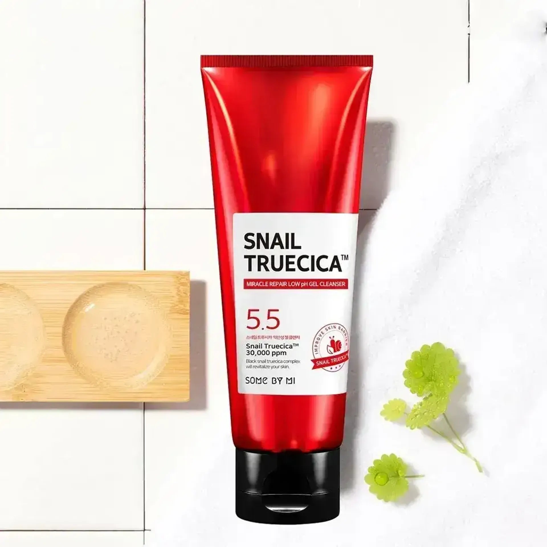 Some By Mi Snail Truecica Miracle Repair Low pH Gel Cleanser (100ml)
