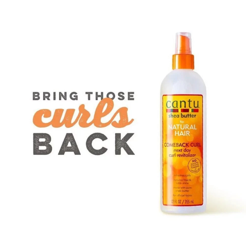 Cantu Shea Butter for Natural Hair Comeback Curl Next Day Curl Revitalizer 355ml