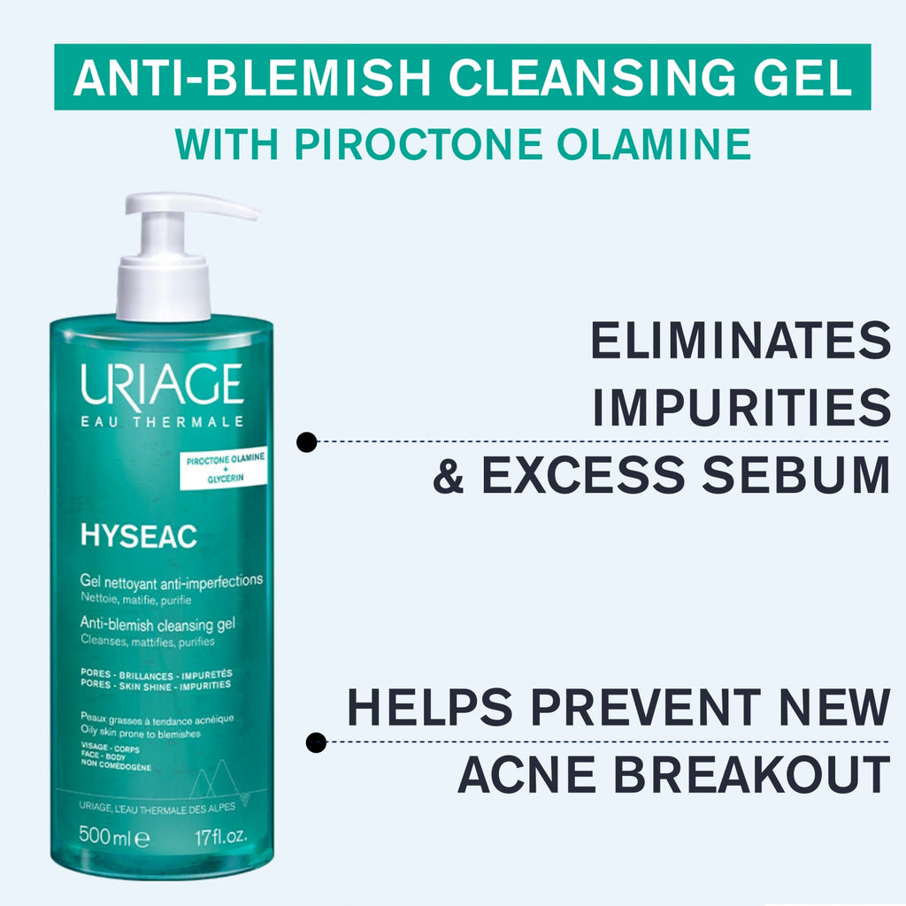 Uriage Hyséac Anti-Blemish Cleansing Gel (500ml)